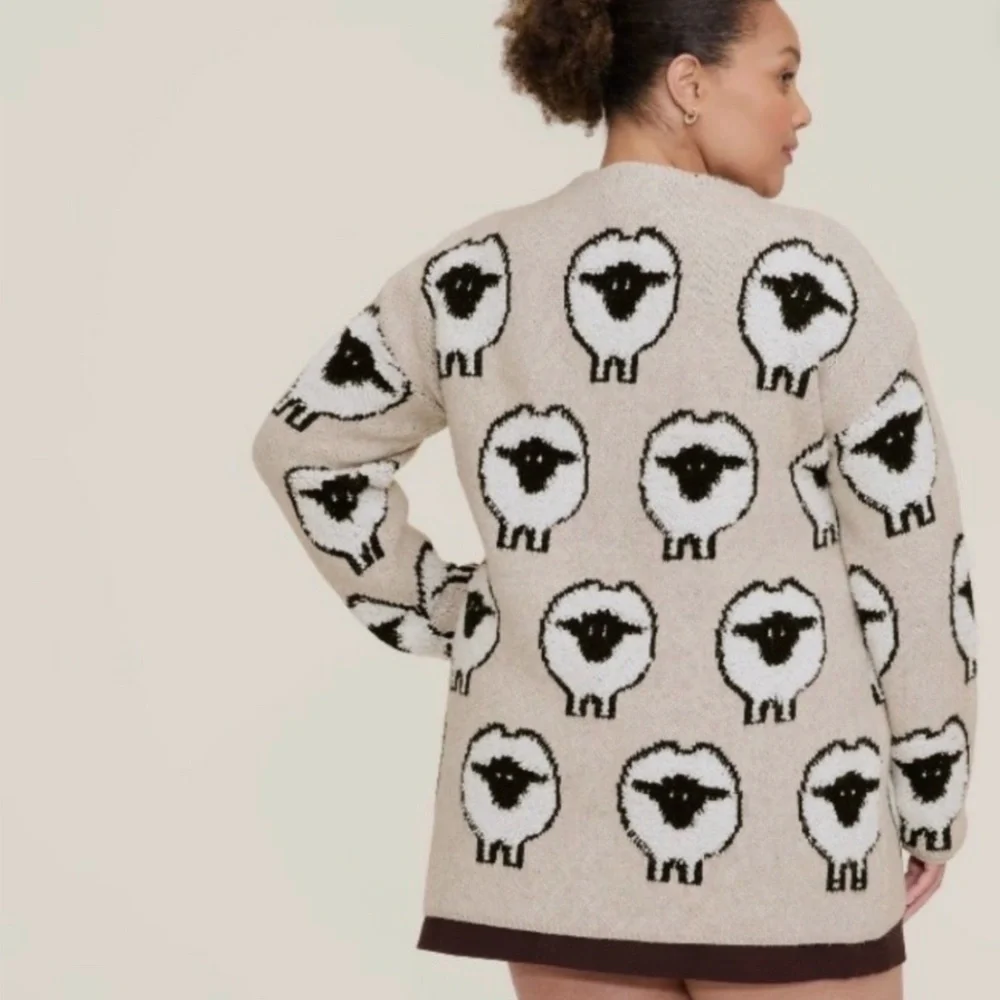 Target x Woolrich Women’s Sheep Print Relaxed Cardigan – Size 2X